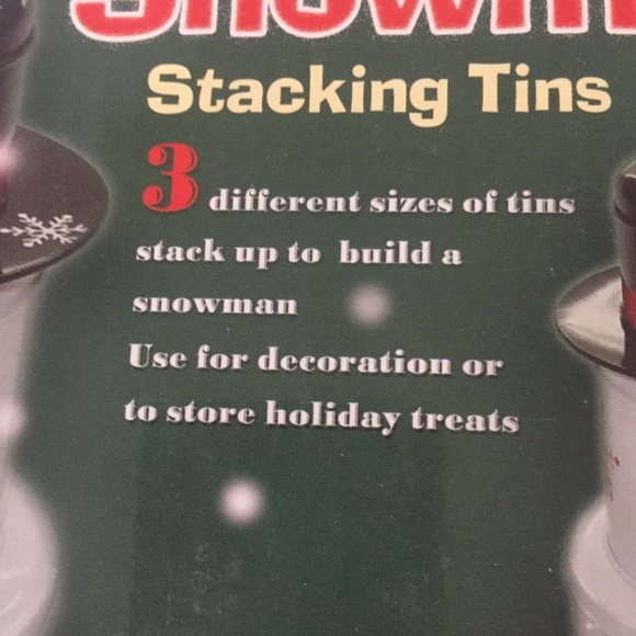 Snowman Stacking Tins - Picture 2 of 2